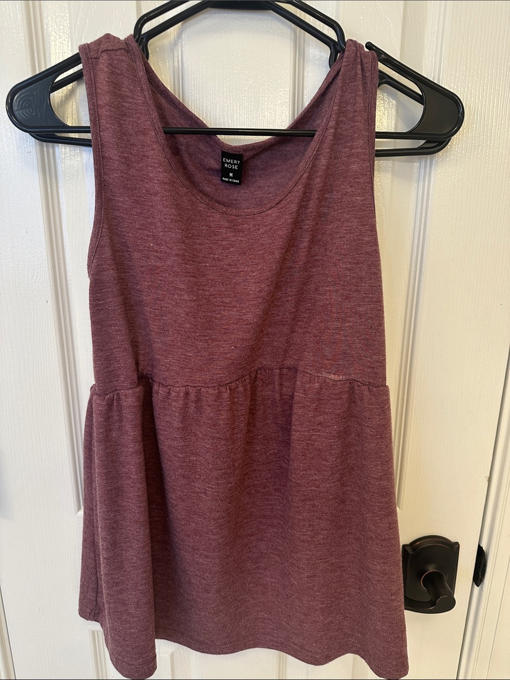 Emery Rose Women's Mauve Scoop-Neck Tank